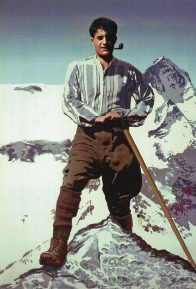 Pier Giorgio Frassati on a mountain summit